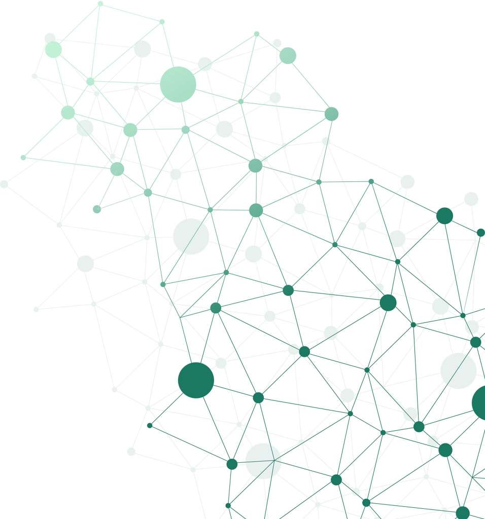 Dots connecting with lines